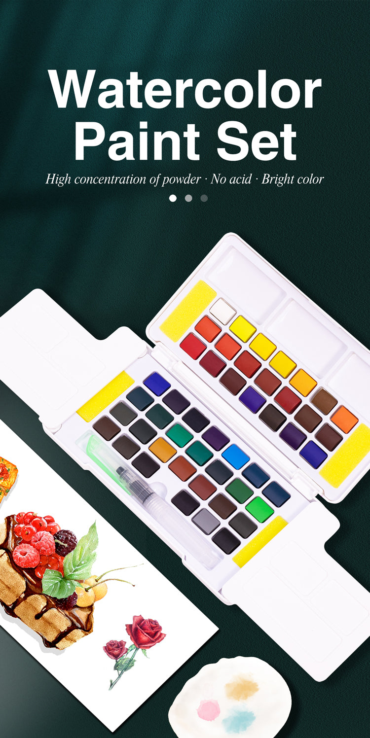 Watercolor Solid Pigment Set Combination, Art Specific Painting Tool