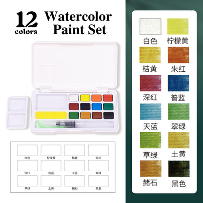 Watercolor Solid Pigment Set Combination, Art Specific Painting Tool